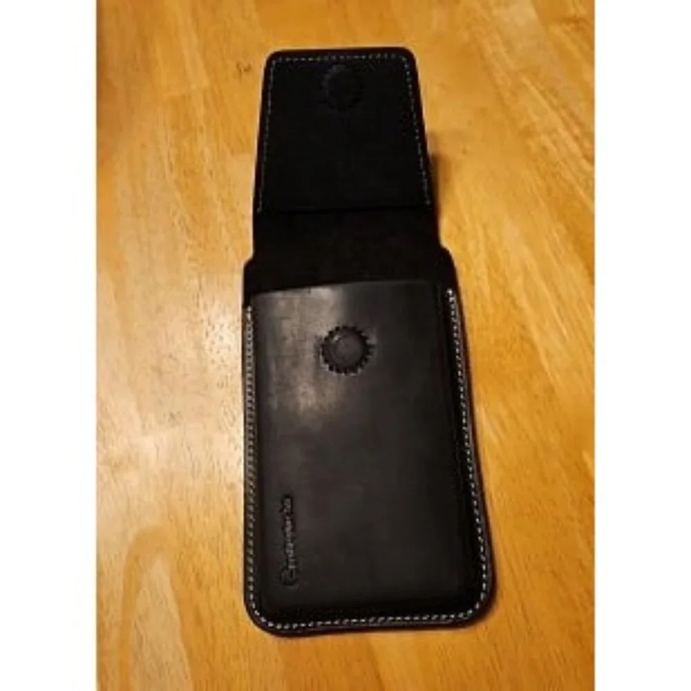 New Leather Cell Phone Holster with Belt Clip, Flip Case